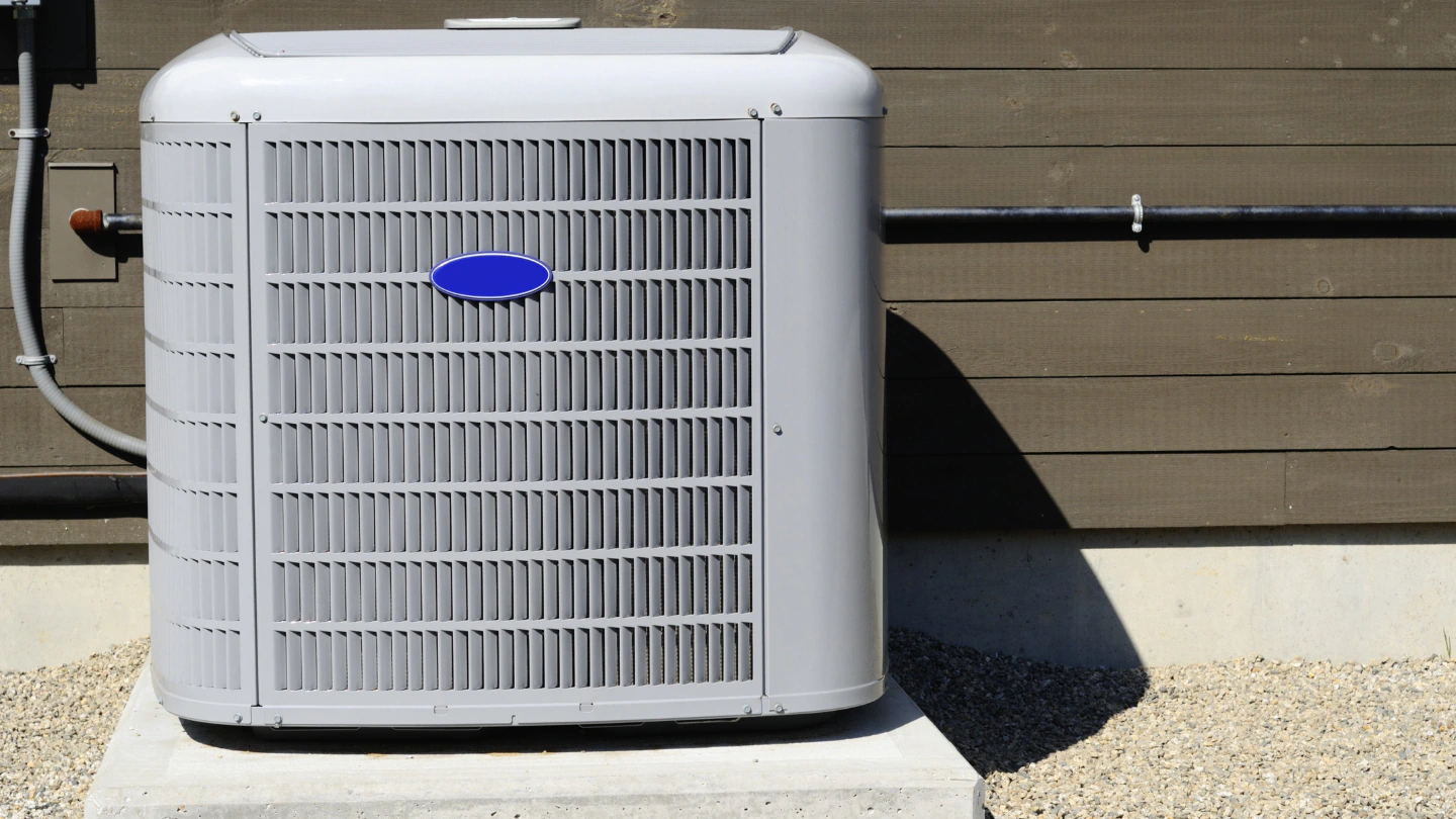 an hvac on the exterior of a building
